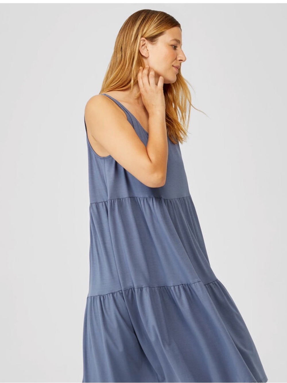 Eileen Fisher Jersey Tiered Dress